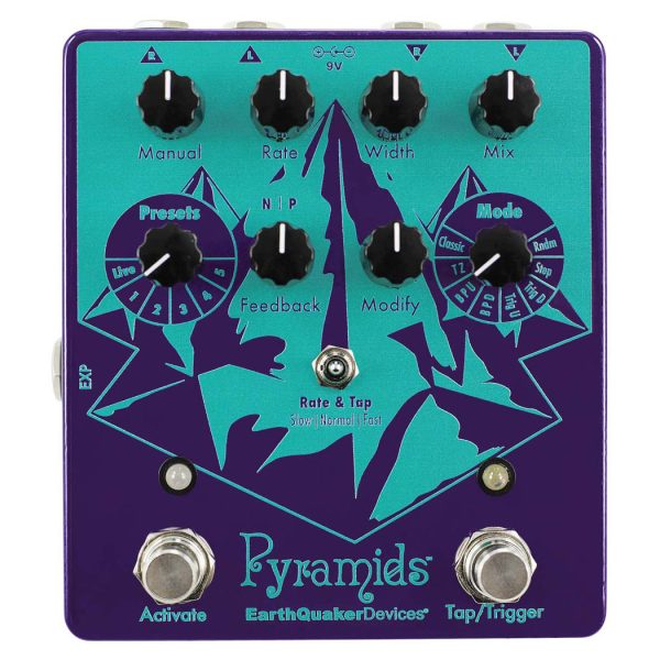 Фото 1 - EarthQuaker Devices (EQD) Pyramids Stereo Flanging Device.