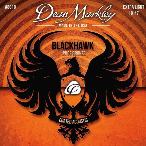 Фото 1 - Dean Markley DM8010 Blackhawk Coated Pure Bronze Extra Light 10-47.