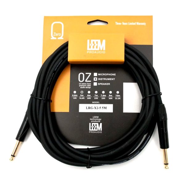 Фото 1 - Leem LRG-X2-5 Кабель инструментальный 5м.