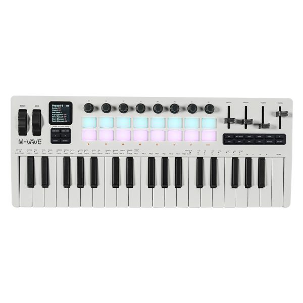 Фото 1 - M-Vave SMK-37 PRO MIDI-клавиатура.