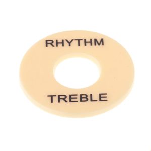 Фото 8 - Musiclily M545 Накладка под переключатель Treble/Rhythm, кремовая.