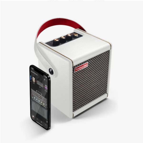 Фото 5 - Комбоусилитель Positive Grid Spark Mini Pearl 10-Watt Portable Smart Guitar Amp & Bluetooth Speaker.