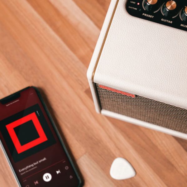 Фото 6 - Комбоусилитель Positive Grid Spark Mini Pearl 10-Watt Portable Smart Guitar Amp & Bluetooth Speaker.