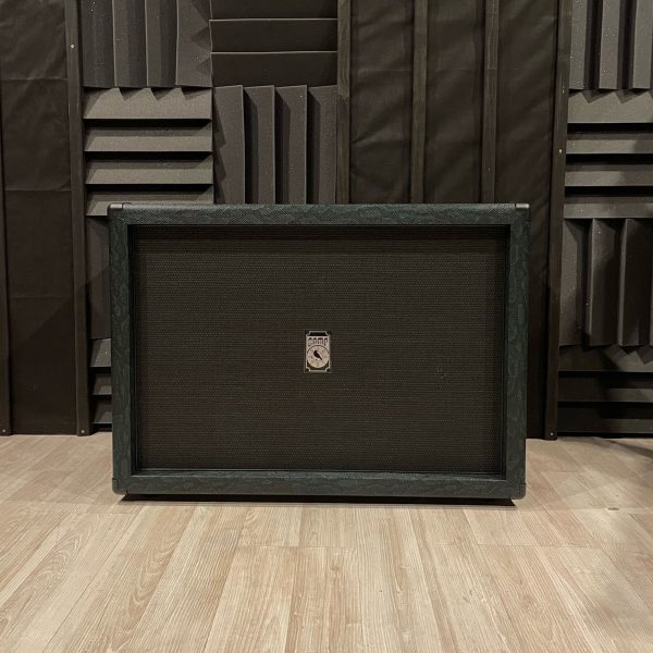 Фото 1 - Samp Custom WGS ET65 + Veteran 30 16 ohm 2x12 зеленый питон горизонтальный кабинет.