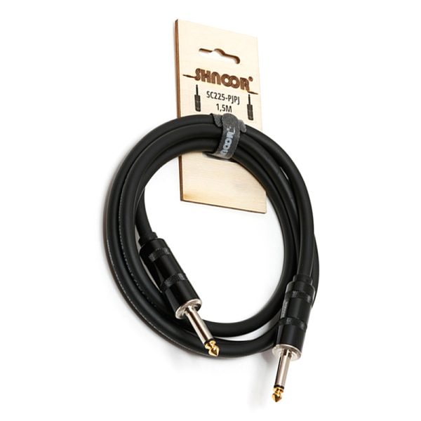 Фото 1 - Shnoor SC225-PJPJ-1,5m Спикерный кабель Jack 6.3mm - Jack 6.3mm.